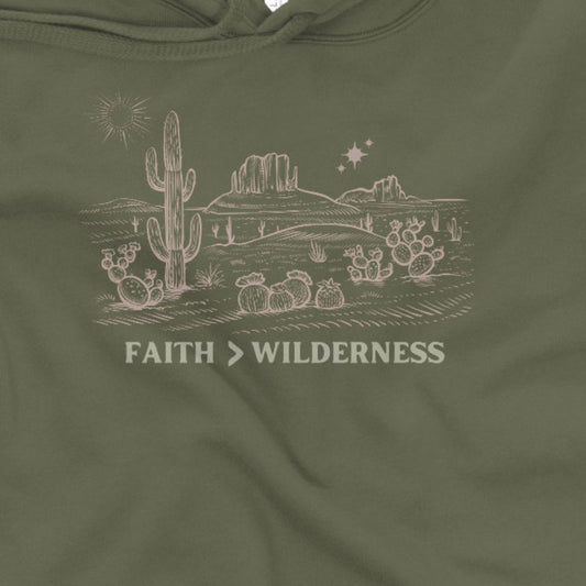 Faith in the Wilderness Crop Hoodie
