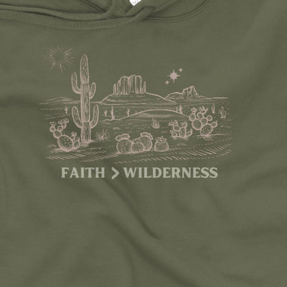 Faith in the Wilderness Crop Hoodie