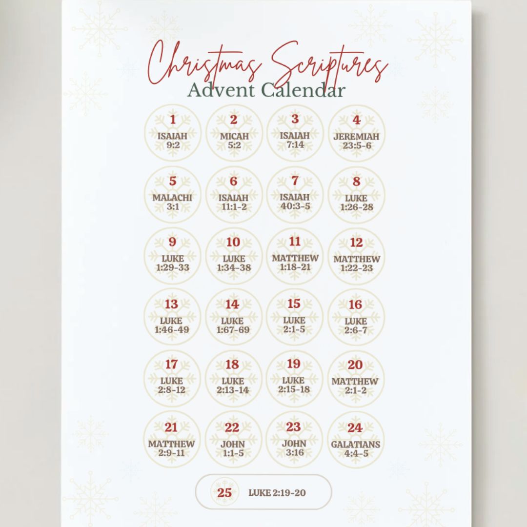 Scripture Advent Calendar (Digital Download)
