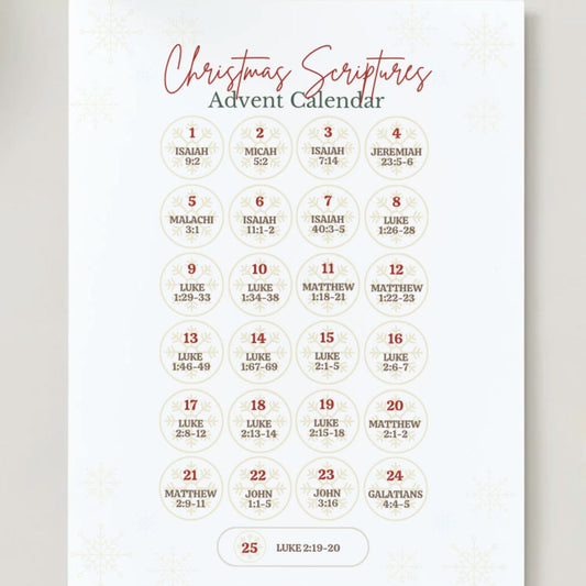 Scripture Advent Calendar (Digital Download)