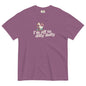 I'm Off To Dilly Dally text with cartoon goose on a scooter. Funny shirt for the wanderers and shoppers. 