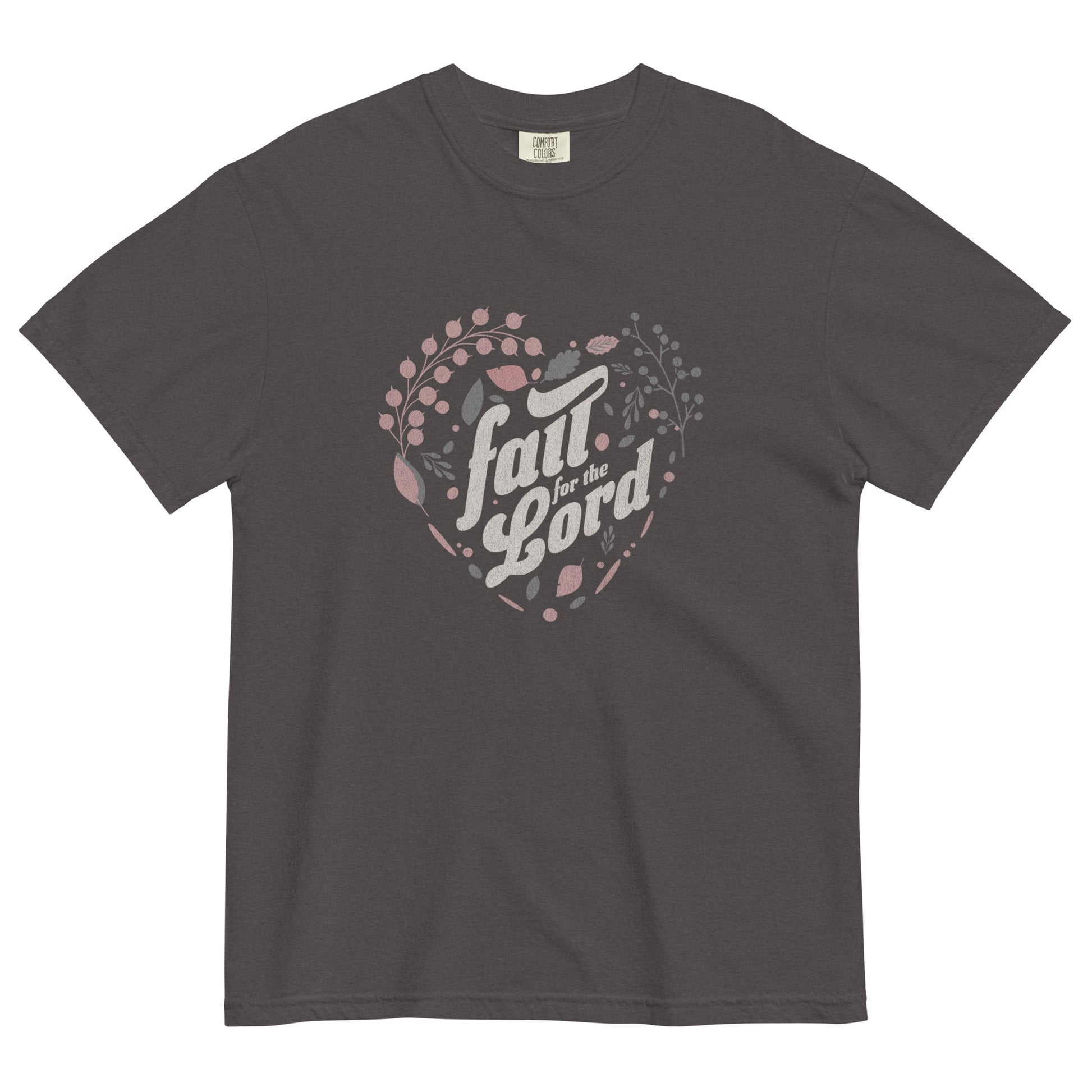 Autumn-themed Christian design featuring warm fall colors, leaves, and the phrase 'Fall for the Lord' — a cozy seasonal reminder of faith and devotion.