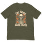 Dry Bones Floral Tee features a skeleton's shoulders and head surrounded by red/orange flowers. Ezekiel 37:4