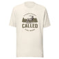Called for more kingdom mindset with a stag and tree line. Minimalist. Christian shirt.